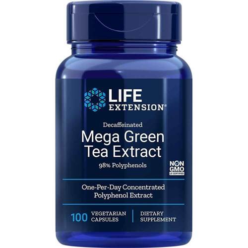 Compléments alimentaires Life Extension Mega Green Tea Extract Decaffeinated