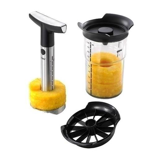 Akcesoria kuchenne Gefu Professional Slicer Czarna Obieraczka Nóż DO Ananasa