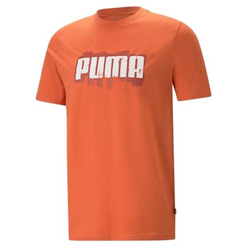 Puma Graphics Wording Tee Orange