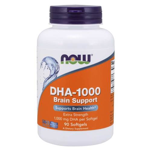 NOW Foods Dha-1000 Brain Support Blanc,Orange
