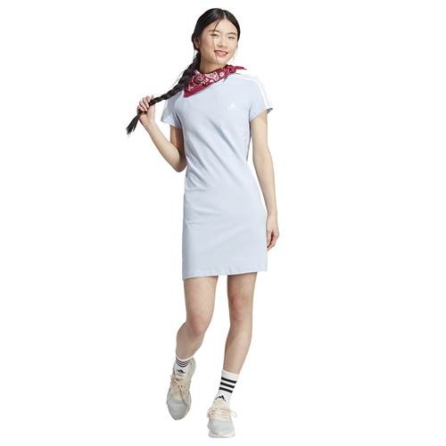 Adidas 3 Stripes Tee Dress Blanc,Bleu