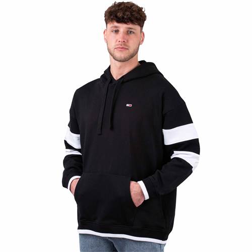 Tommy Hilfiger Tommy Jeans Oversize College 85 Hoodie Noir