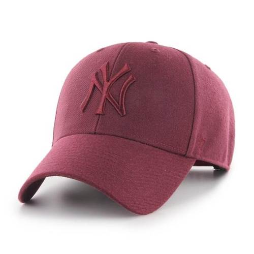 47 Brand Czapka Z Daszkiem Mlb New York Yankees Bordowa Bordeaux