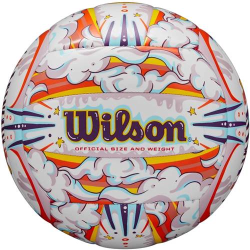 Wilson Graffiti Peace Ball Rouge,Blanc