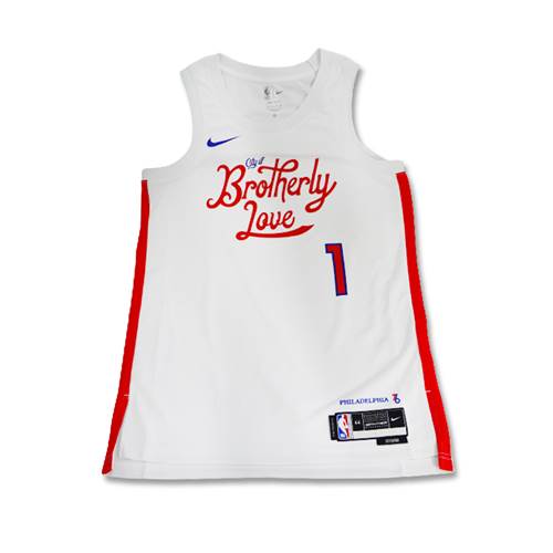 Nike Philadelphia 76ers Swingman Jersey City Edition 22 James Harden Blanc
