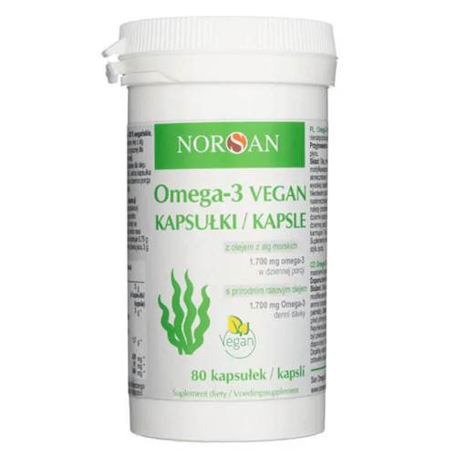Compléments alimentaires Norsan Omega 3 Vegan 80 Kaps