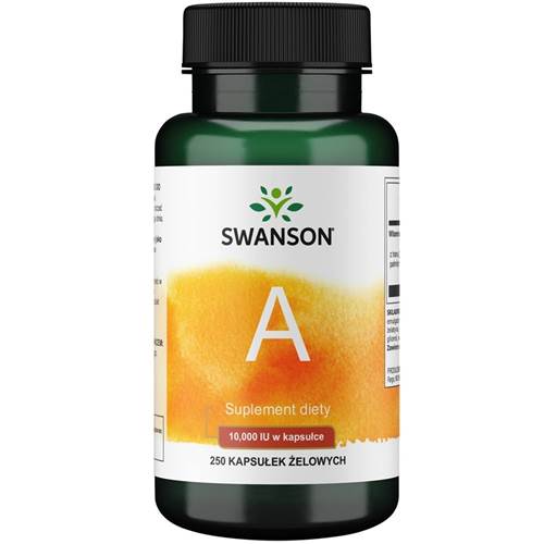 Swanson Vitamin A 10.000 Iu Orange,Blanc
