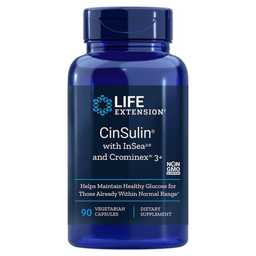 Life Extension Cinsulin + Insea2 And Crominex 3+ Bleu marine