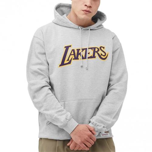 Mitchell & Ness Team Logo Hoody Los Angeles Lakers M Gris