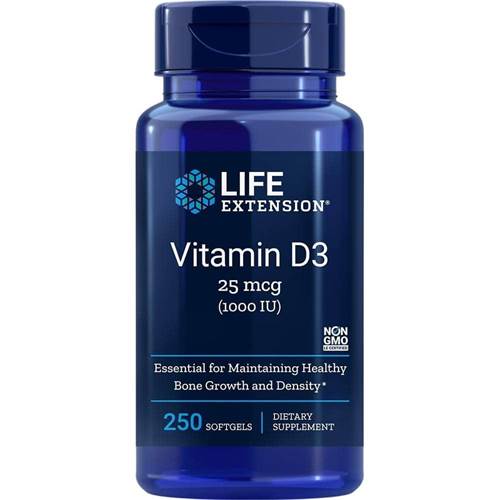 Compléments alimentaires Life Extension Vitamin D3 1000 Iu Eu