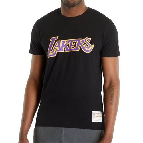 Mitchell & Ness Nba Team Logo Tee Los Angeles Lakers Noir