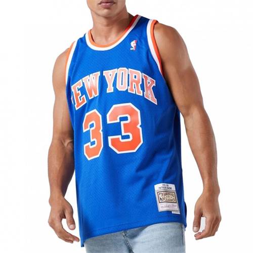 Mitchell & Ness Nba Swingman New York Knicks Patric Ewing Rouge,Bleu