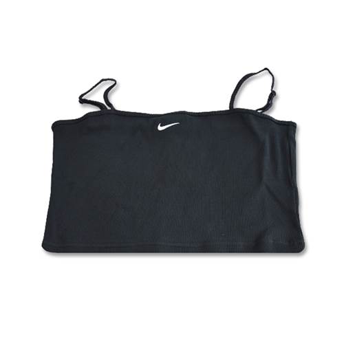Nike Essential Rib Crop Top Noir