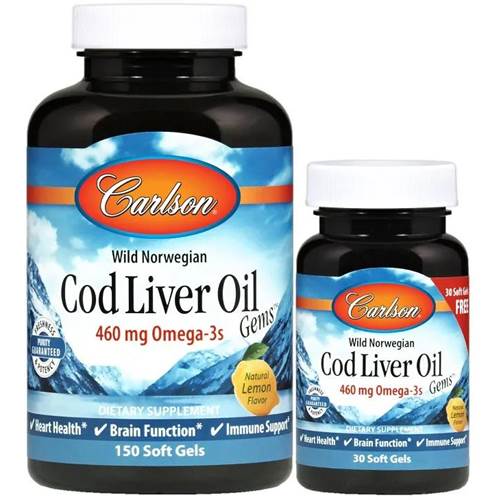 Compléments alimentaires Carlson Labs Wild Norwegian Cod Liver Oil