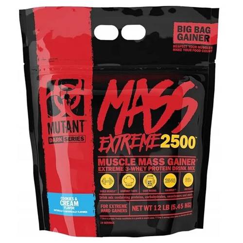 Compléments alimentaires Mutant Mass Extreme 2500, Gainer