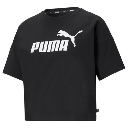 Puma Ess Cropped Logo Noir