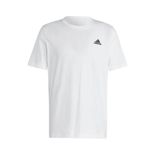 Adidas Essentials Single Embroidered Small Logo Blanc