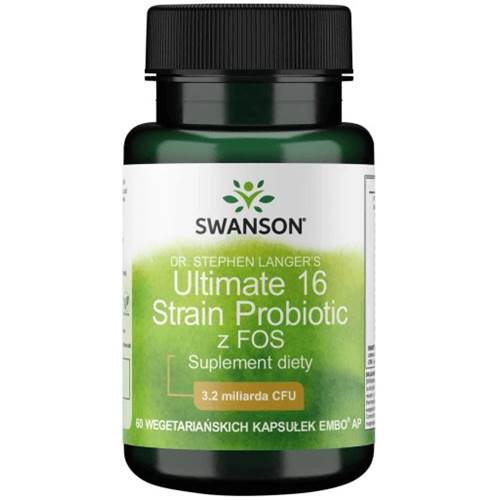 Compléments alimentaires Swanson Ultimate 16 Strain Probiotic with Fos